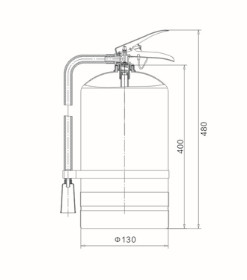 ABC Dry Powder Empty Fire Extinguisher Cylinder 4Kg With Plus Spare Parts