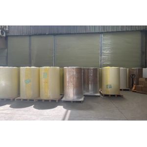 White Thermal Jumbo Printing Paper Roll 90g Paper Thickness Scratch Resistant