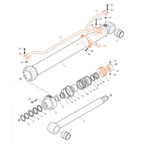 Economical And Practical DX200A Excavator Pipelines seamless Hydraulic System