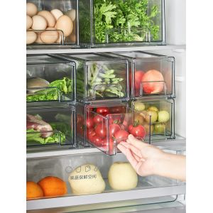 Refrigerator Handle Plastic 4 Drawer Organizer Bpa Free