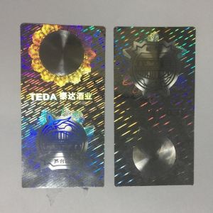 Customized Holographic Security Stickers Glossy/Matt Vinyl Offset Printing Roll