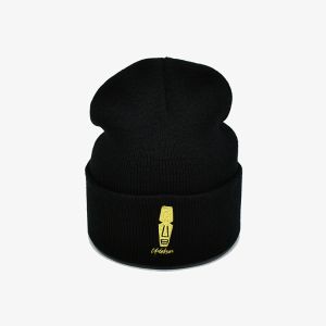 Customized Knit Beanie Hats With Embroidery Blank Pattern Acrylic Polyester
