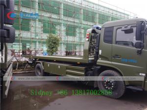 China Dongfeng Tianjin 140HP 4X2 Flatbed Wrecker Truck on sale