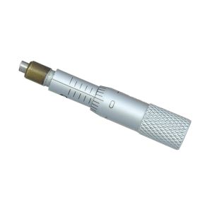 0-5mm Small Micrometer Head with Plain Stem and Flat Measuring Measuring Face
