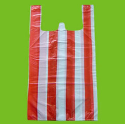 plastic double co-extruder 2 color stripe film blowing machine for making T