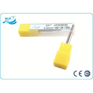 Square End Mills For Aluminum Three Flute End Mill Non Coating Customizable