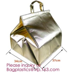 Portable Waterproof Cartoon Flamingo Animal Print Foil Inside Thermal Insulation