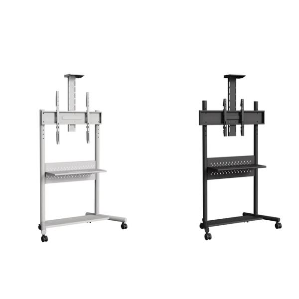 Adjustable Height TV Mobile Cart Flat Screen Lcd Led Oled TV Stand Mount With Wheels
