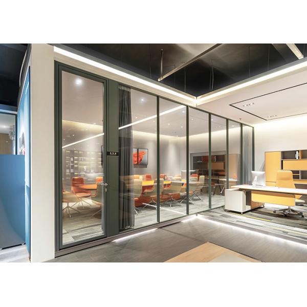 Customized framed glass partition wall demountable glass partition for office