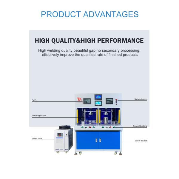 Double Station Stainless Steel Kettle Bottom Kettle Spout Automatic Fiber Laser Welding Machine with Raytools HZG Head