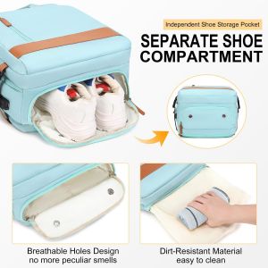 15.6 Inch Carry On Duffel Travel Bag Airline Flight Approved With USB Charging