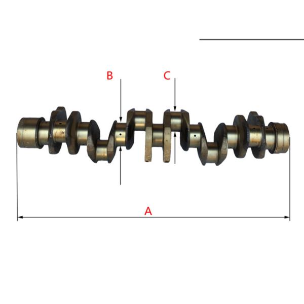 6HK1 Diesel Engine Crankshaft for Excavator Machinery Parts 8-9439-737-0 Best Choice