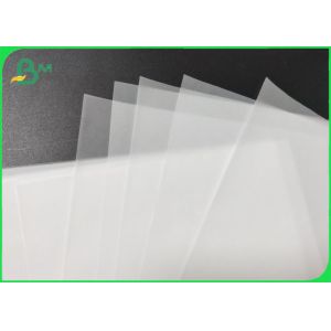 Water Tolerance CAD Tracing Paper Roll Translucence 50gsm - 80gsm