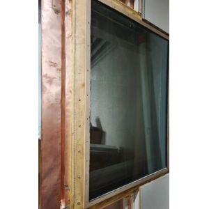 Painted Black Rf Shielded Windows Aluminium And Wooden Size 1200*900mm
