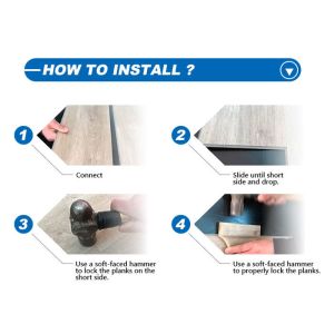 SGS Waterproof SPC Flooring With Underlayment