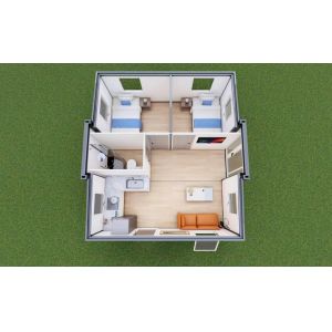 20FT Expandable Container Easy Install Fireproof Waterproof Wall Panel Prefab