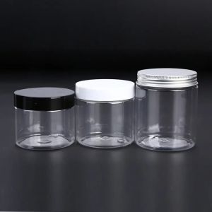 Customized Printing Plastic Jar Containers With Aluminum Lid And Custom