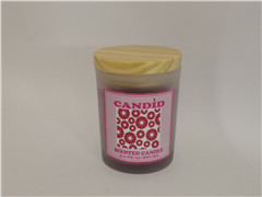 Home decor candle;7x8cm scented glass candle with unique printing label,simple