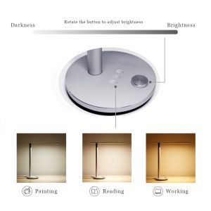 Lighting LED Desk Lamp Eye- care Dimmable Table Lamp, Metal, Glare-Free, 3 Color