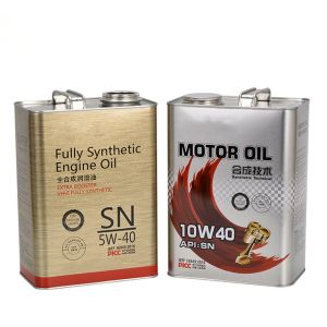 Press Cap Engine Oil Tin Can for Standard Lid Type and Toyota Cap