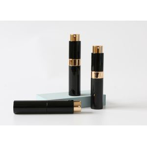 Wholesale Black Mini Perfume Atomiser Cylindrical Shape Empty Perfume Bottle from china suppliers