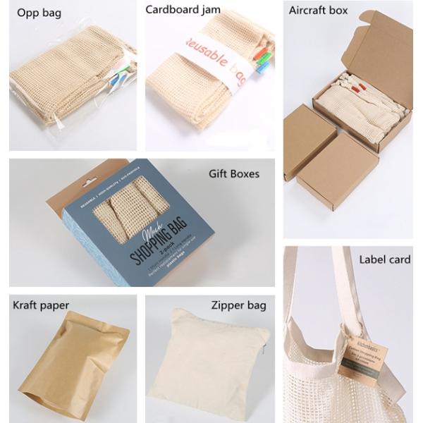 Supermarkets Cotton Mesh Bag Load Bearing Over 5 Kg For Vegetable And Fruit