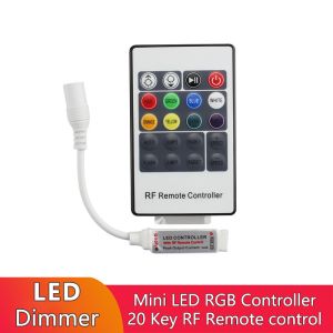 Mini RF LED RGB Controller 20 Key Wireless Remote Control For LED Strip Lights