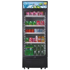 350L Upright Display Fridge , Auto Defrost Refrigerated Display Cooler