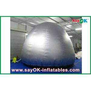 Silver Round 5m Inflatable Planetarium Dome With Projection Cloth Projection
