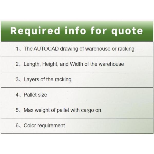Customized Warehouse Drive In Racking System , High Density Pallet Racking System
