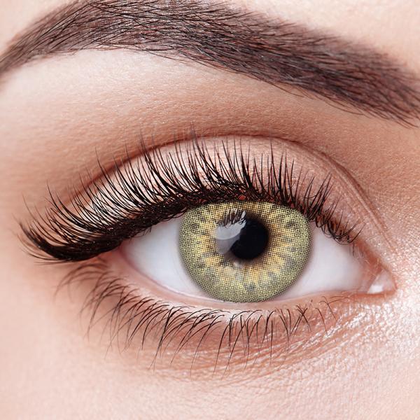 Custom 1 Day Coloured Grey Purpel Amber Tinted Contact Lenses For Light Eyes