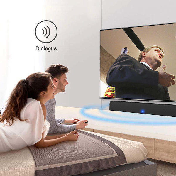 40W Plastic Meterial Bluetooth Soundbar Wall Mount For Home TV