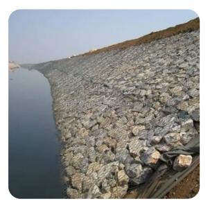 UV Resistant Galvanized PVC Coated Gabion Retaining Wall for River Channel