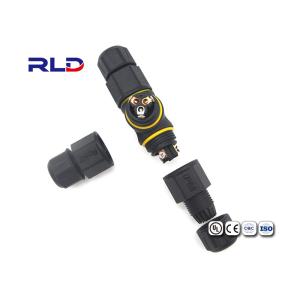 3 Pin IP68 Waterproof Power Connector 20A Three Ways Assembly For LED Screen
