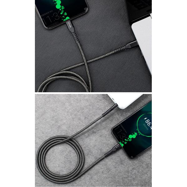 Durable Nylon Braided Charging Cable PD 60W 5Gbps USB C Cable