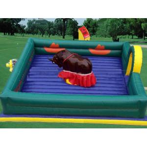 Square Inflatable Mat Mechanical Bull , PVC Tarpaulin Inflatable Mat with