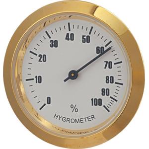 Tobacco Cigar Hygrometer 37.8mm Diameter Round Shape For Humidors Smoking