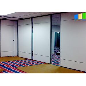 White Melamine Movable Partition Walls Aluminum Frame Folding Panel Customized