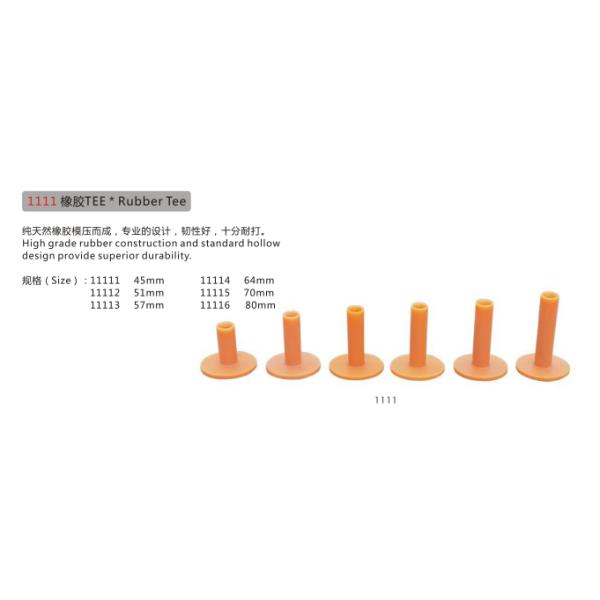 Rubber golf tees