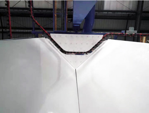 "V" Type Booth Multiple Electric Cabinet With Full-automatic Spray Gun Tunnel