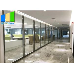 Customized Internal Office Demountable Temporary Glass Partition With Aluminium