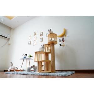Durable House Kitten Cat Climbing Tree Tower Condo With Scratching Posts