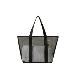 Customized Recycled Polyester Mesh Beach Tote Bag With Digital Printing