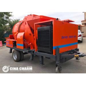 40m3 Per Hour Mobile Concrete Mixer With Pump For Elevated Road / Bridge