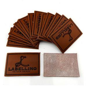 Wholesale Custom Leather Badge Factory Embossed Pu Leather Label Clothing