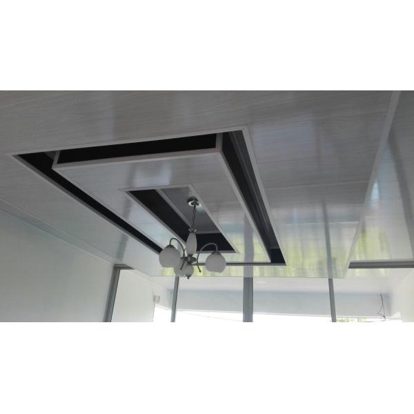 250*7.5mm Gloss White Ceiling Panels , Pvc Laminated Ceiling Panel Non Flammable