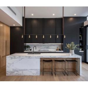 Custom Solid Wood Kitchen Cabinets Luxury Ash Wood Design with Soft-Close Hinges