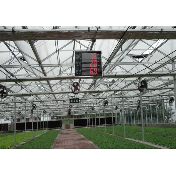 UV-Resistant PC Sheet Venlo-Type Greenhouse Equipped with Ebb-and-Flow Seedbeds and Humidity Regulation Systems