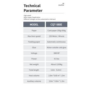 Paper Cold Glue Folder Gluing Machine with Optional Function and Easy-to- Auto