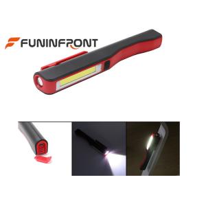 USB Rechargeable COB LED Flashlight Worklight Pen Light with Rotat Magnetic Clip